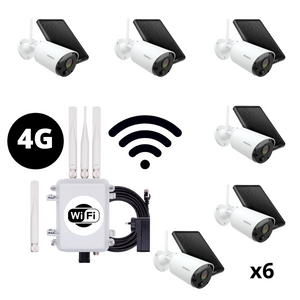 Outdoor 4G WiFi Hotspot and 6x WiFi Cam Pack